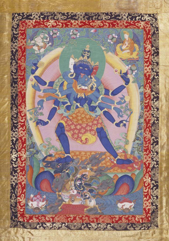 图片[1]-Secret Buddha – Dense Anger Vajra Thangka-China Archive